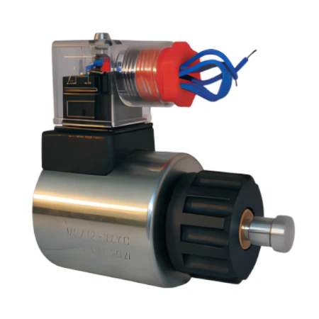 Solenoide de passador manual amb botó